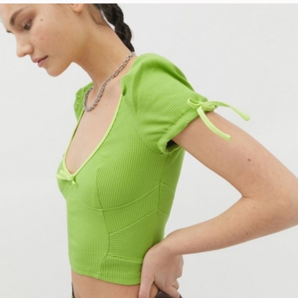 I.AM.GIA green ribbed top